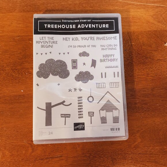 Stampin' Up! 'Treehouse Adventure' 24 piece clear stamp set. - Picture 1 of 2